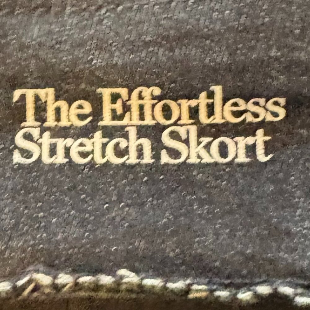 Dark Wash Denim Effortless Stretch Skort, Size 10 Regular, by Croft & Barrow - Picture 3 of 9